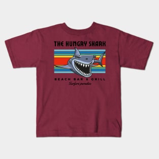 Hungry Shark Beach Bar and Grill Surfers Paradise Kids T-Shirt